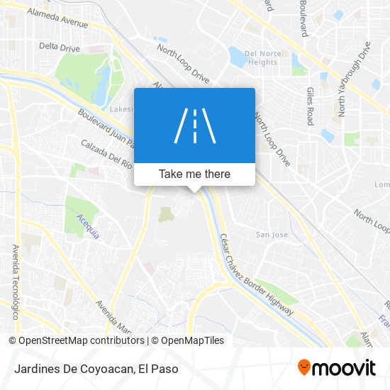 Mapa de Jardines De Coyoacan