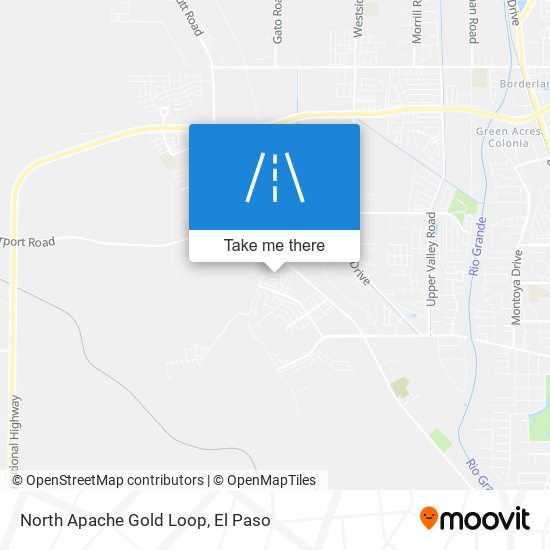 North Apache Gold Loop map