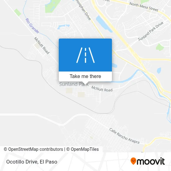 Ocotillo Drive map