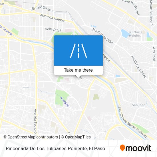 Mapa de Rinconada De Los Tulipanes Poniente