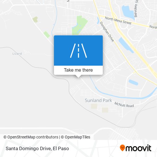 Santa Domingo Drive map