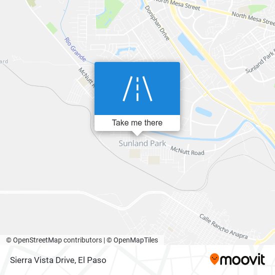 Sierra Vista Drive map