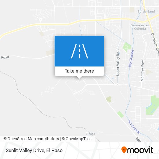 Sunlit Valley Drive map