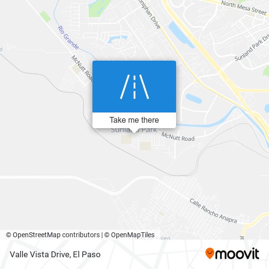Valle Vista Drive map