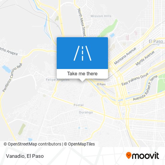 Vanadio map