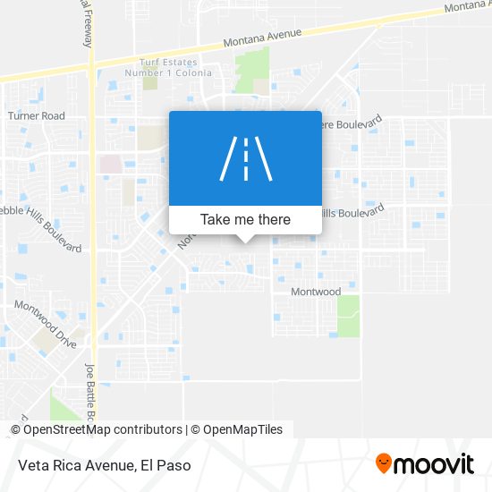 Veta Rica Avenue map