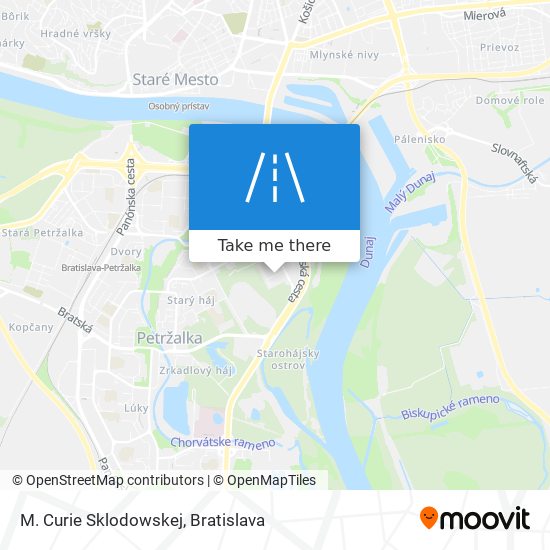 M. Curie Sklodowskej map