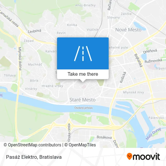 Pasáž Elektro map