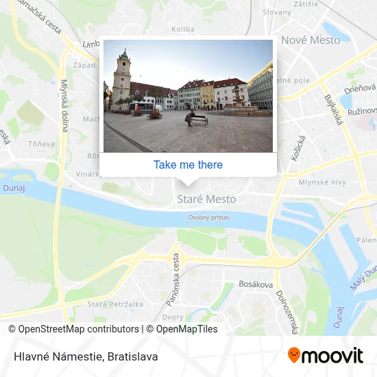 Hlavné Námestie map