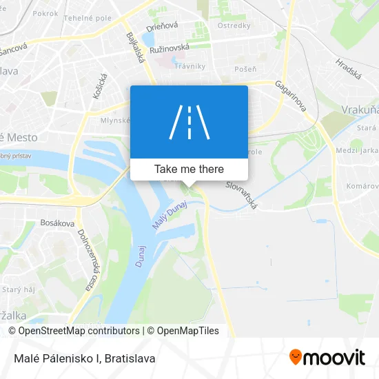 Malé Pálenisko I map