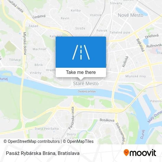 Pasáž Rybárska Brána map