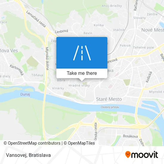 Vansovej map