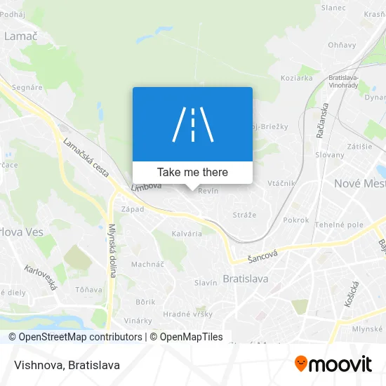 Višňová map