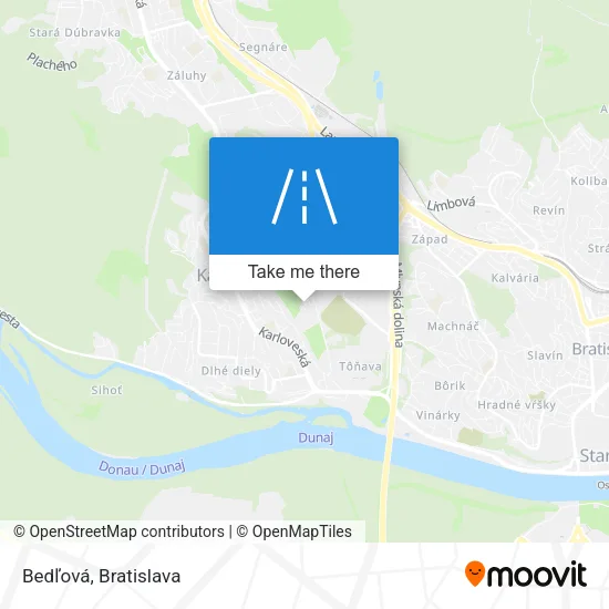 Bedľová map