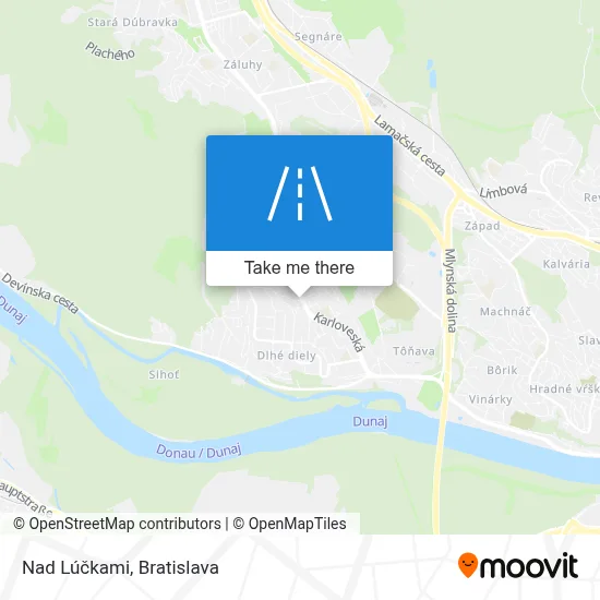 Nad Lúčkami map