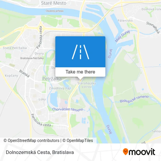 Dolnozemská Cesta map