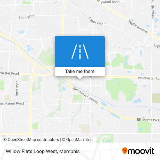 Mapa de Willow Flats Loop West