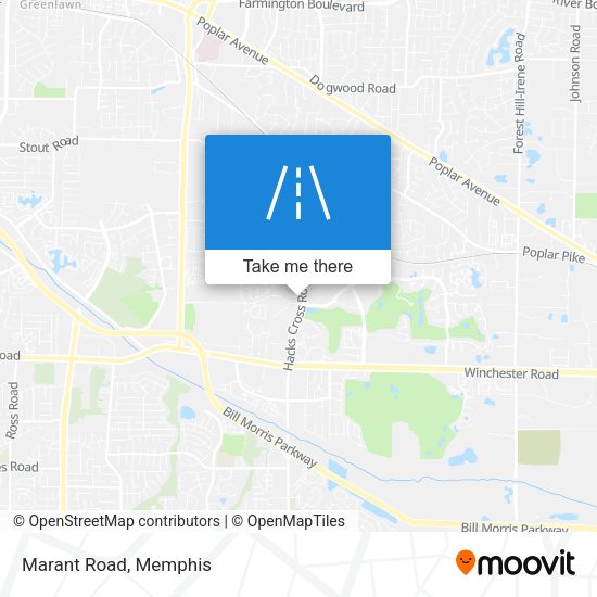 Mapa de Marant Road