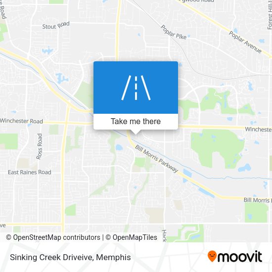 Sinking Creek Driveive map