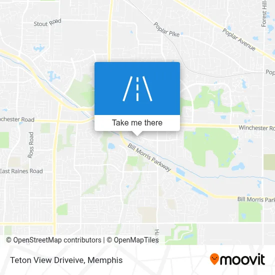 Teton View Driveive map