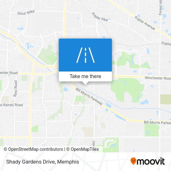 Shady Gardens Drive map