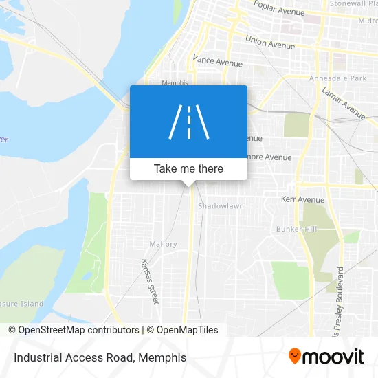 Industrial Access Road map