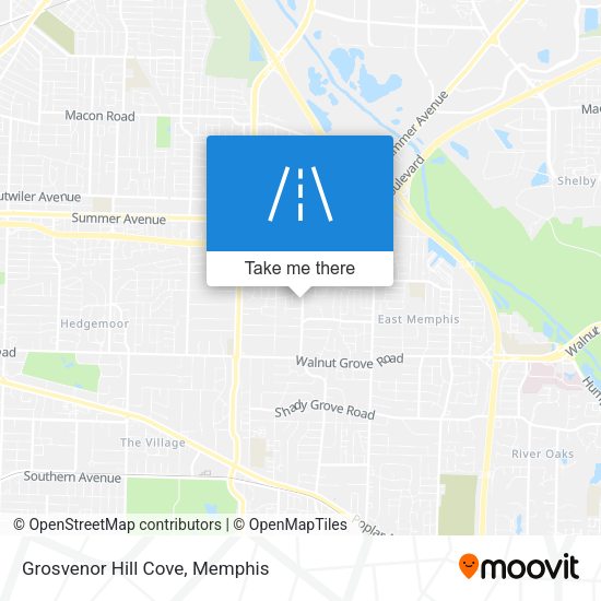 Grosvenor Hill  Cove map