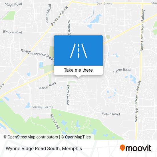 Wynne Ridge Road South map