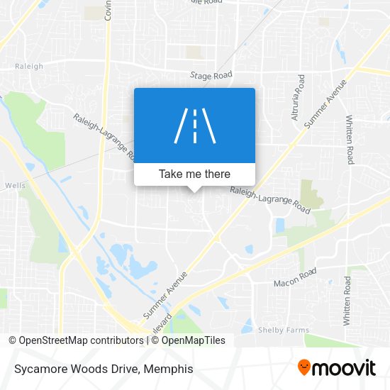 Mapa de Sycamore Woods Drive