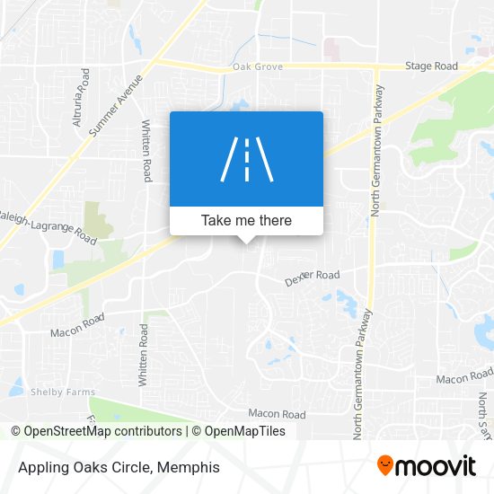 Appling Oaks Circle map