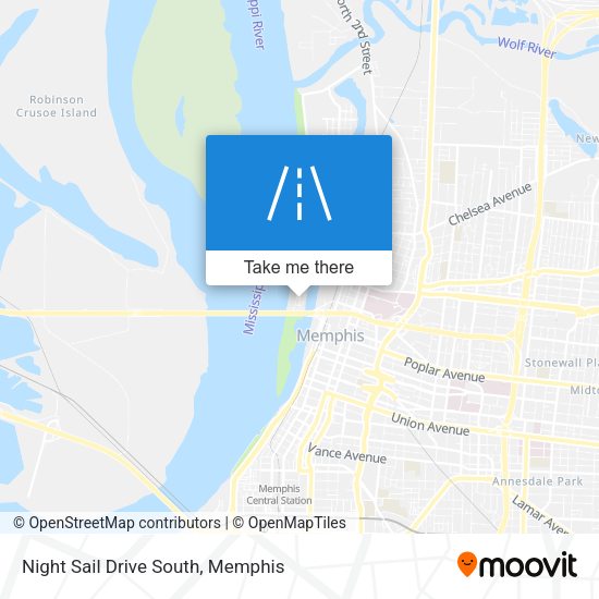 Mapa de Night Sail Drive South
