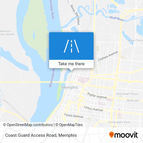 Mapa de Coast Guard Access Road