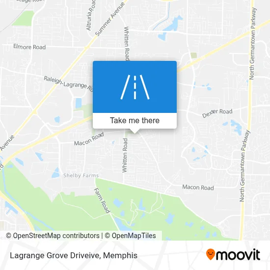 Lagrange Grove Driveive map