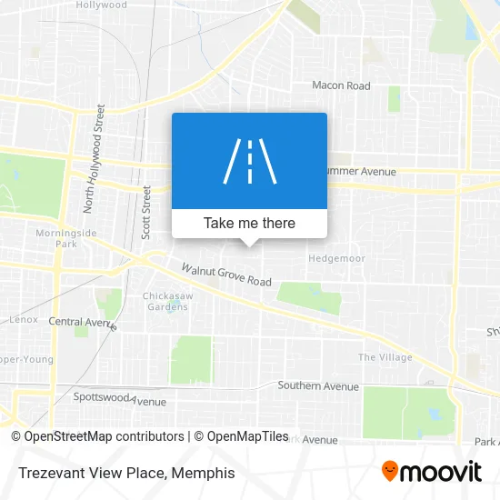 Trezevant View Place map