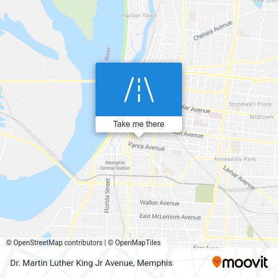 Dr. Martin Luther King Jr Avenue map