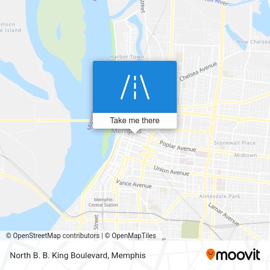 Mapa de North B. B. King Boulevard