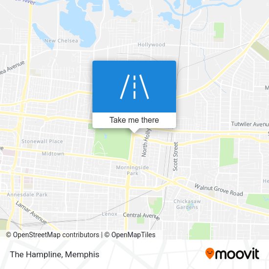 The Hampline map