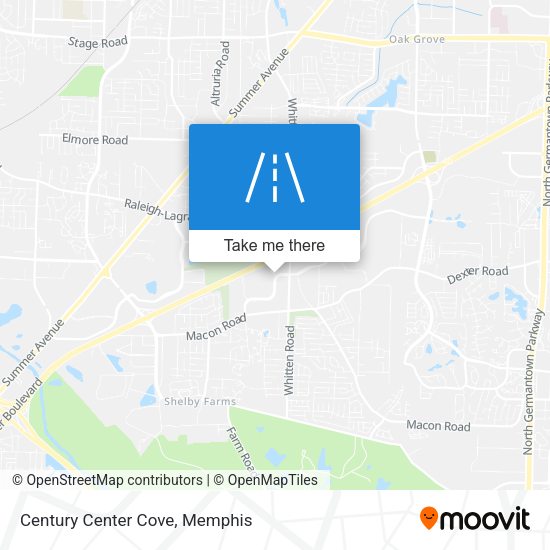 Mapa de Century Center Cove