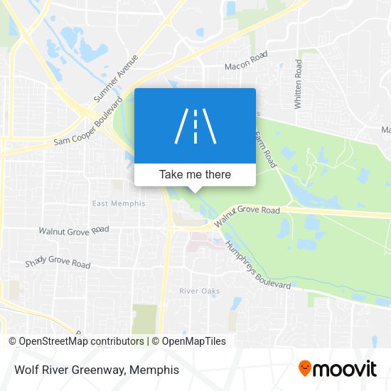 Mapa de Wolf River Greenway