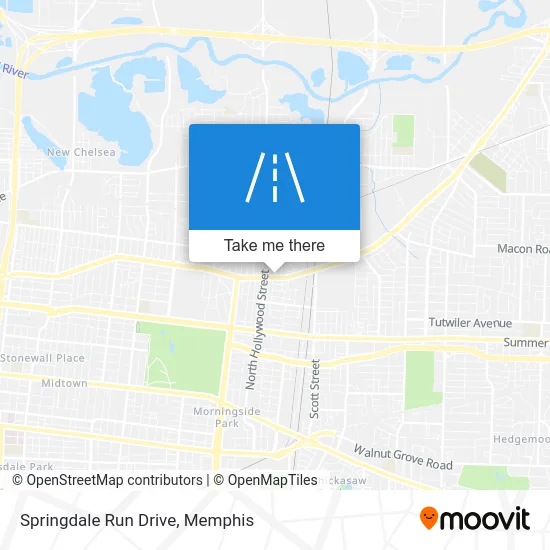 Springdale Run Drive map