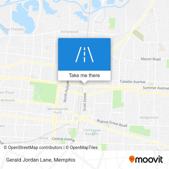 Gerald Jordan Lane map