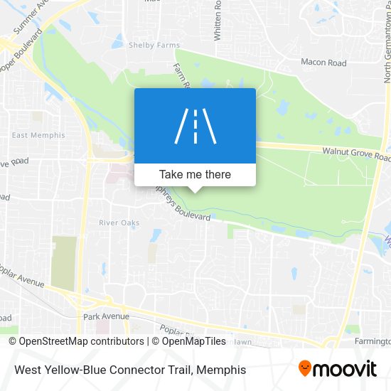 Mapa de West Yellow-Blue Connector Trail