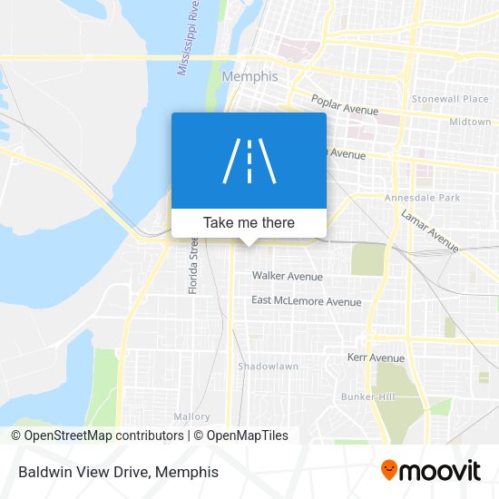 Baldwin View Drive map