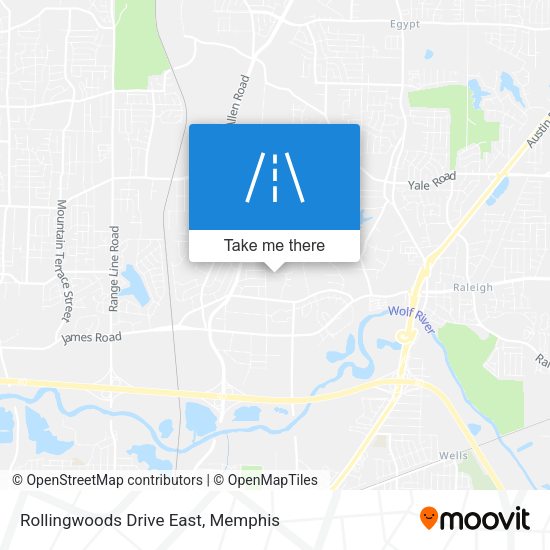 Rollingwoods Drive East map