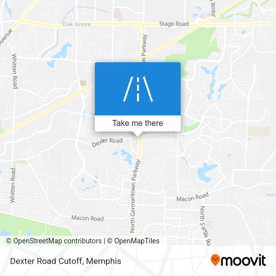 Dexter Road Cutoff map