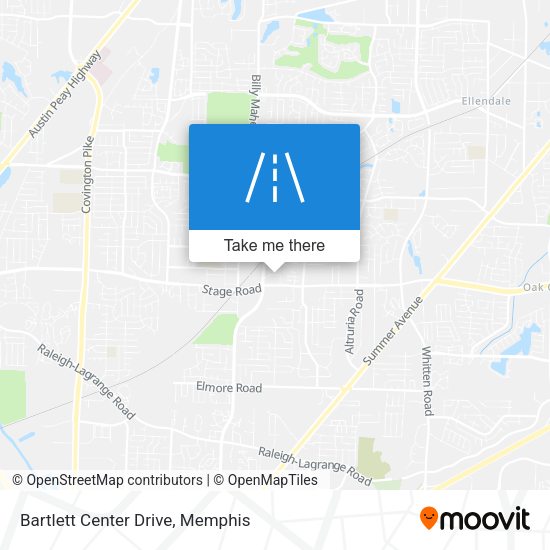 Bartlett Center Drive map