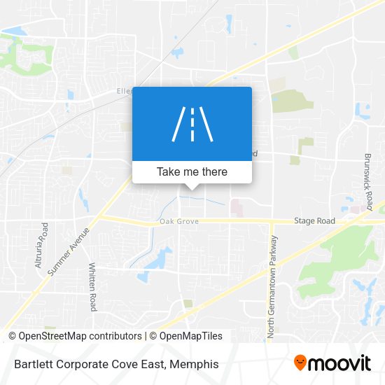 Bartlett Corporate Cove East map