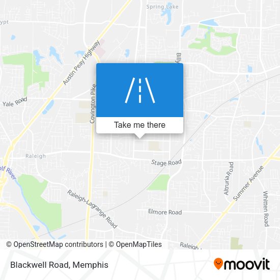 Mapa de Blackwell Road
