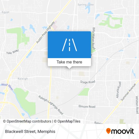 Mapa de Blackwell Street