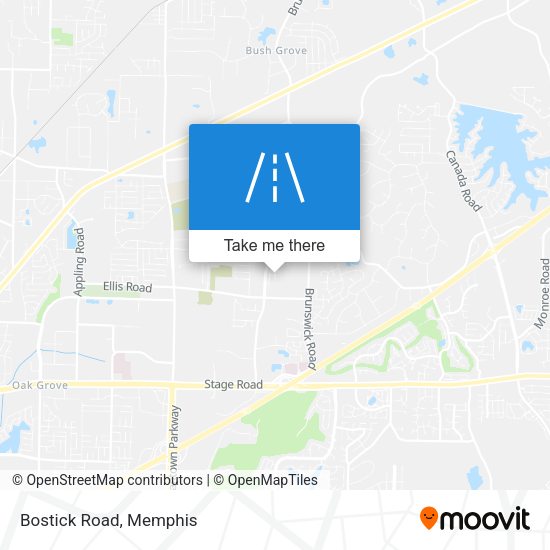 Mapa de Bostick Road